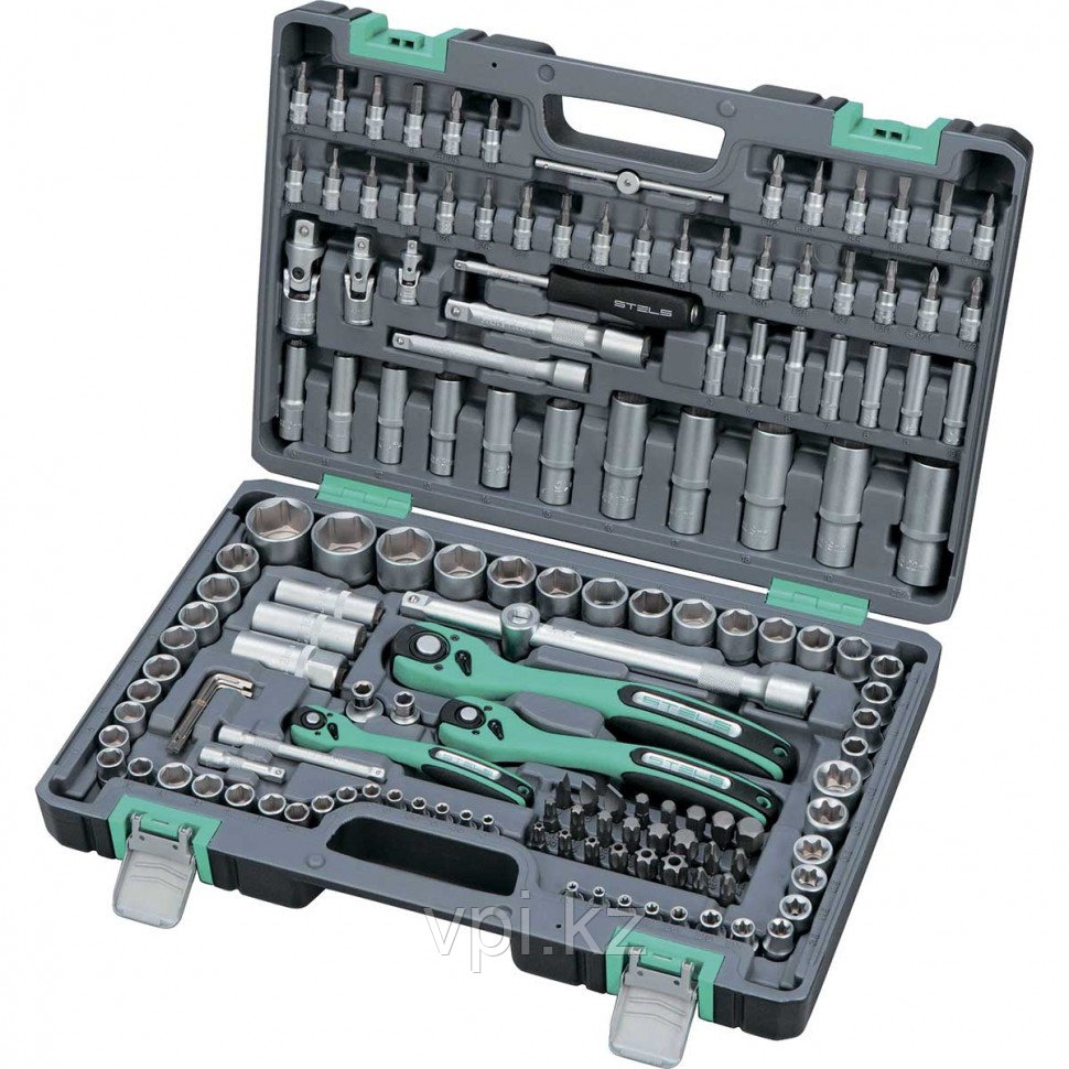 Набор инструментов автомобильных 1/2" 1/4", 3/8" из 151пр. STELS