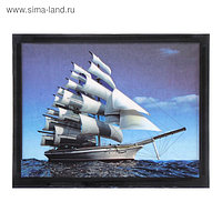 Наклейка интерьерная пластик картина "Корабль" 40,5х34,5 см