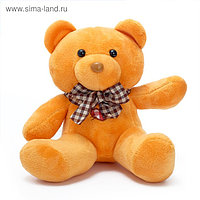 Мягкая игрушка "Медведь с бантом и сердцем на груди", 18 см, МИКС