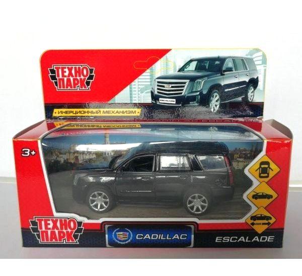 Технопарк Металлическая инерционная модель Cadillac Escalade, черный