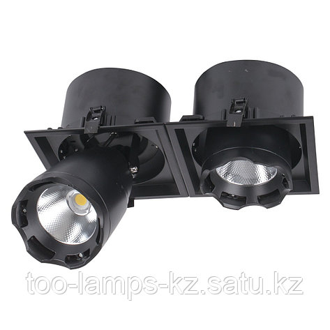 Светильник направленного света, светодиодный, потолочный LED LS-DK914-2 2x40W BLACK 5700K, фото 2