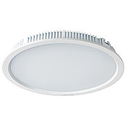 Светильник встраиваемый светодиодный круглый белый потолочный LED RD Panel 30W 3000K WH