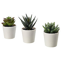 Растение искусственное и кашпо ФЕЙКА 3 шт. ИКЕА, IKEA 203.953.45 Растение искусственное и кашпо ФЕЙКА 3 шт. ИКЕА, IKEA