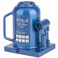 Домкрат гидравлический бутылочный телескопический 8т.высота подъема 170-430мм STELS 51118