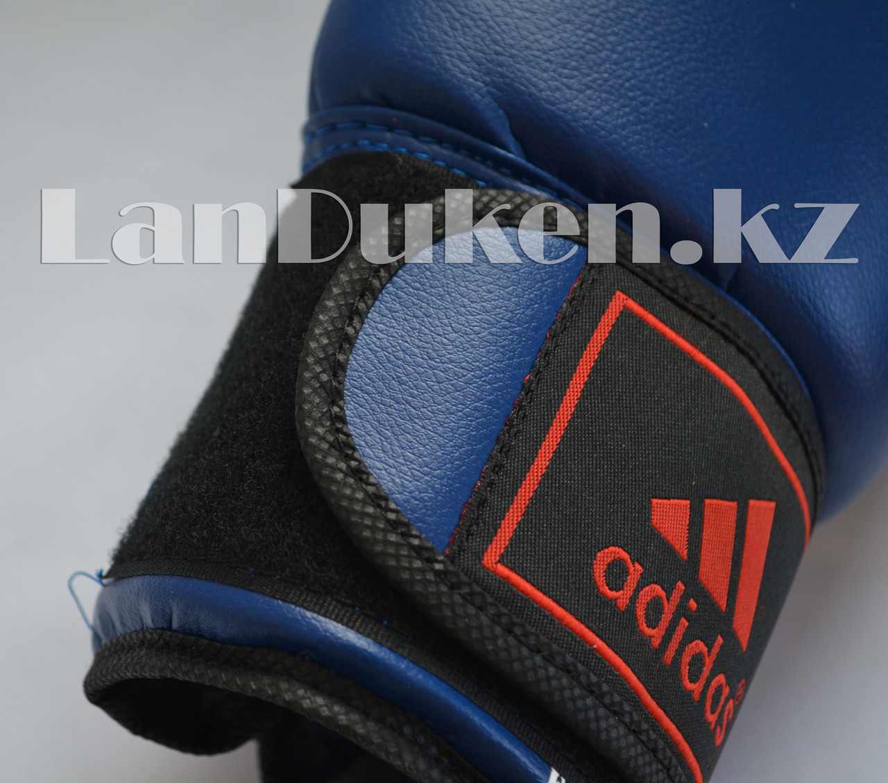 Боксерские перчатки OZ-12 синие с черно-синей застежкой - фото 5 - id-p63114645