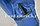 Боксерские перчатки OZ-12 синие с черно-синей застежкой, фото 6