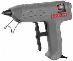 Пистолет Зубр "Эксперт"термоклеящий,увелич.выход клея, 12мм,80Вт 06851-80-12