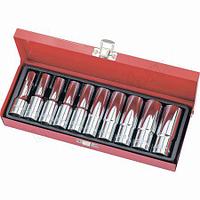 Набор торцевых головок,квадрат 1\2,головки 10-22мм,удлиненные 10пред.Матрикс 13581