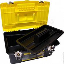 Ящик для инструмента STANLEY "JOMBO" с 2я пластм.с органайзерами в крышке 1-92-905
