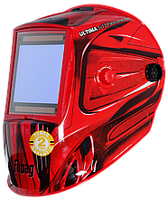 Маска сварщика Fubag Хамелион ULTIMA 5-13 Panoramic RED (зона обзора 100мм х 93мм)