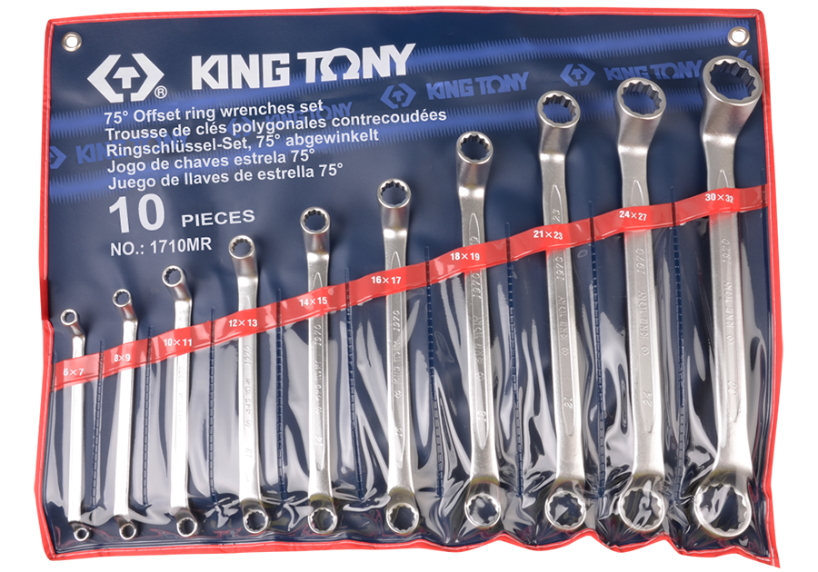 Набор накидных ключей KING TONY 1710MR (10 предметов)