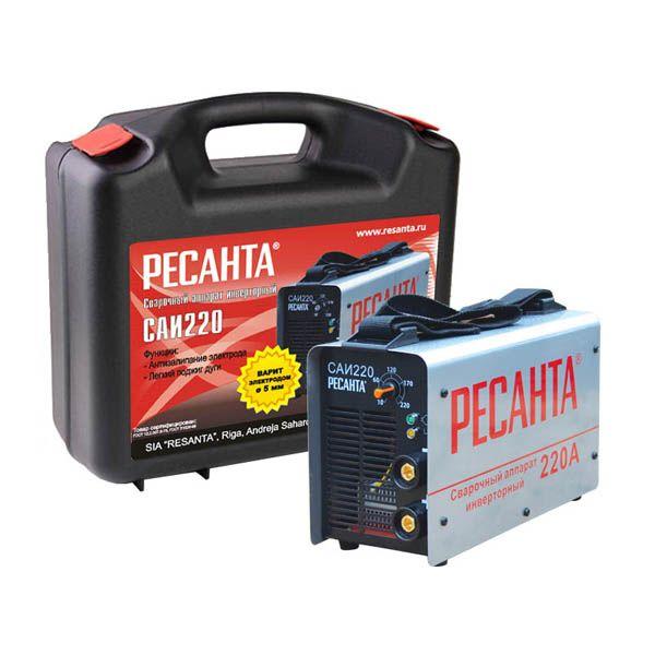 Инвертор сварочный Ресанта САИ 220 в кейсе