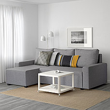 Диван-кровать угловой с отд д/хран ГИММАРП светло-серый IKEA, ИКЕА, фото 2
