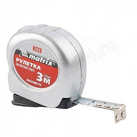 Рулетка 3м х16мм плас. корпус Матрикс 31010