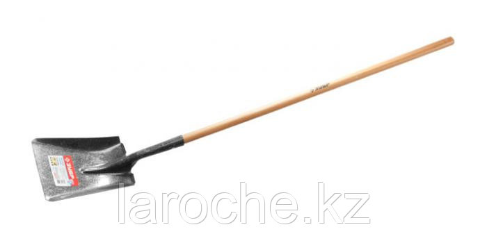 Лопата ЗУБР "МАСТЕР" ЗАВИДОВО совковая, деревянный черенок из дуба, 320х250x1500мм