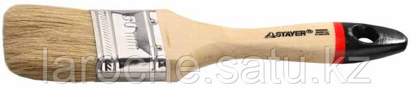 Кисть плоская STAYER "UNIVERSAL-EURO", светлая натуральная щетина, деревянная ручка, 25мм - фото 1 - id-p4682382