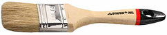 Кисть плоская STAYER  "UNIVERSAL-EURO", светлая натуральная щетина, деревянная ручка,100мм