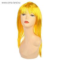 Карнавальный парик "Красотка", цвет желтый