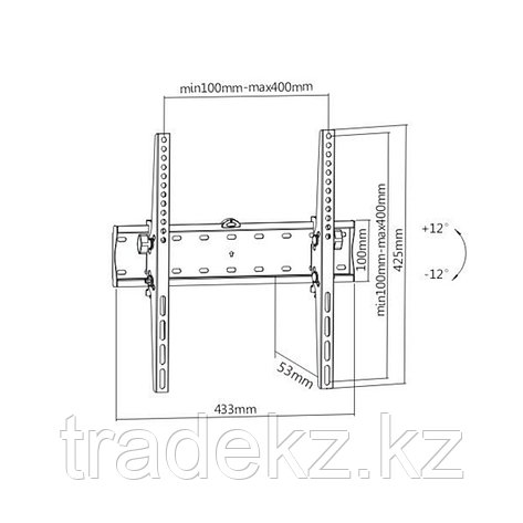 Кронштейн Brateck KL21G-44T для ТВ и мониторов, 32"-55", фото 2