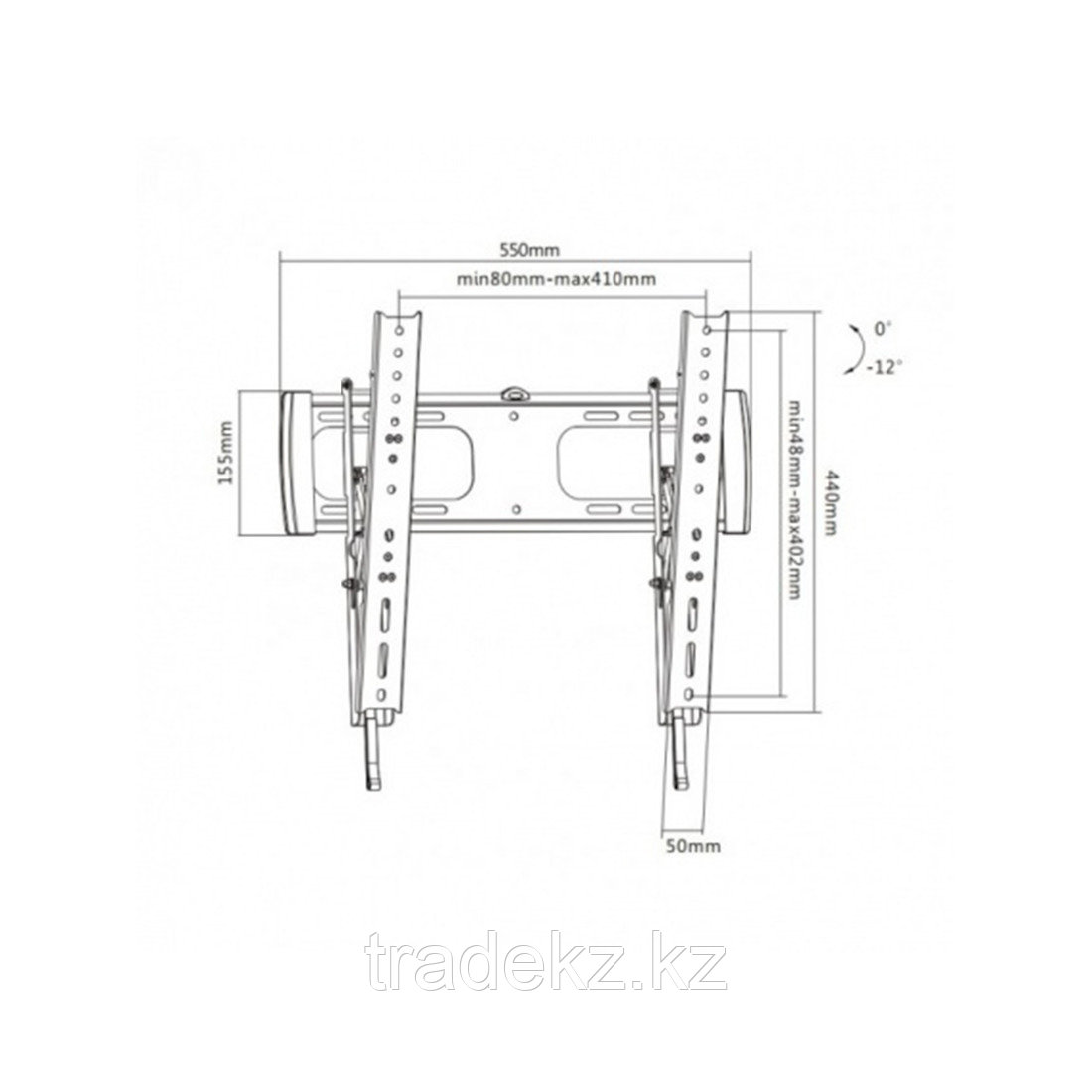 Кронштейн для ТВ и мониторов Brateck LP27-44T/32"-55" - фото 2 - id-p63159094