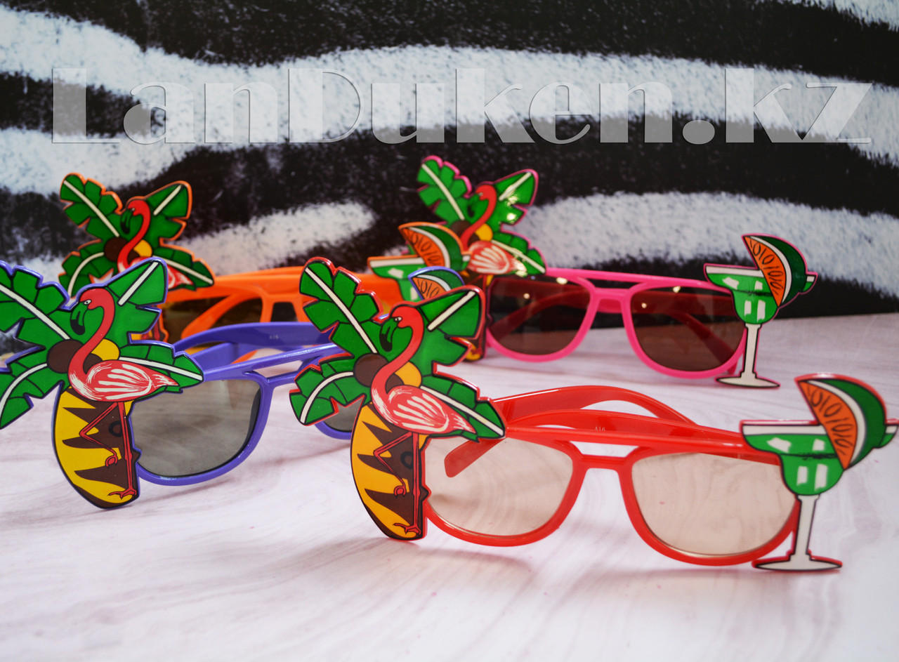 Карнавальные очки "Фламинго" - фото 1 - id-p44626173