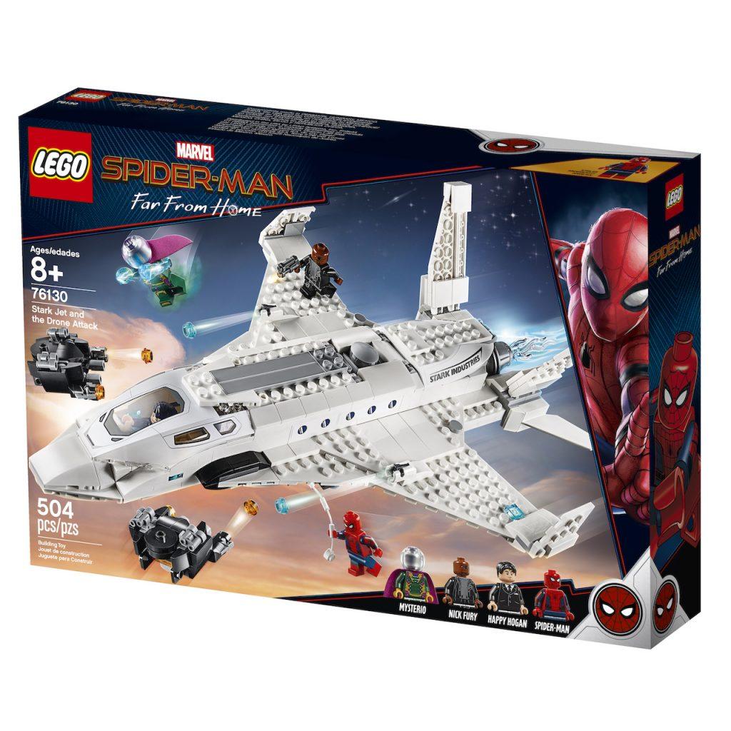 76130 Lego Super Heroes Реактивный самолёта Старка и атака дрона, Лего Супергерои Marvel