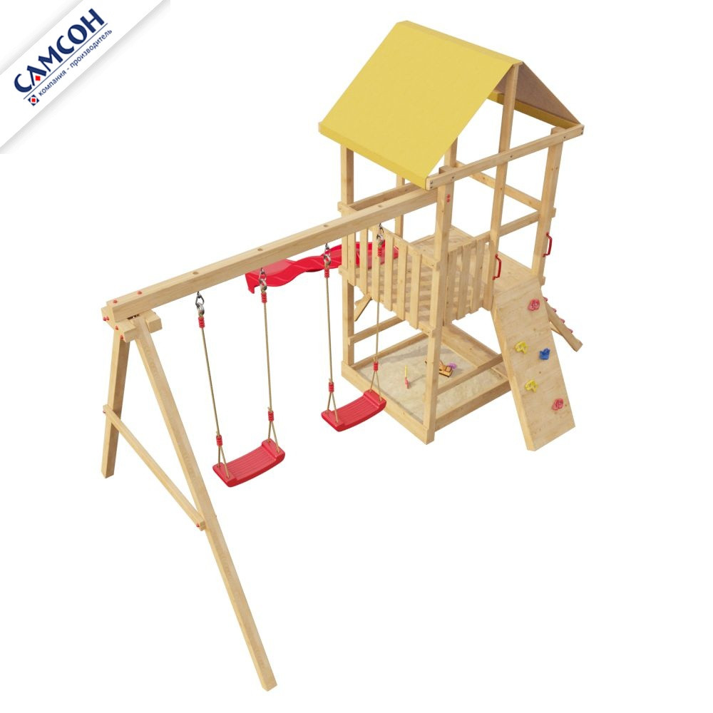 Детская игровая деревянная площадка 4-й Элемент - фото 5 - id-p51549753