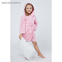 Халат махровый для девочки, рост 104-110 см, цвет розовый К07
