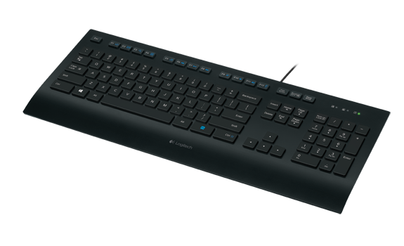 Logitech 920-005215 Клавиатура проводная K280e Corded Keyboard Black USB - фото 1 - id-p63180624