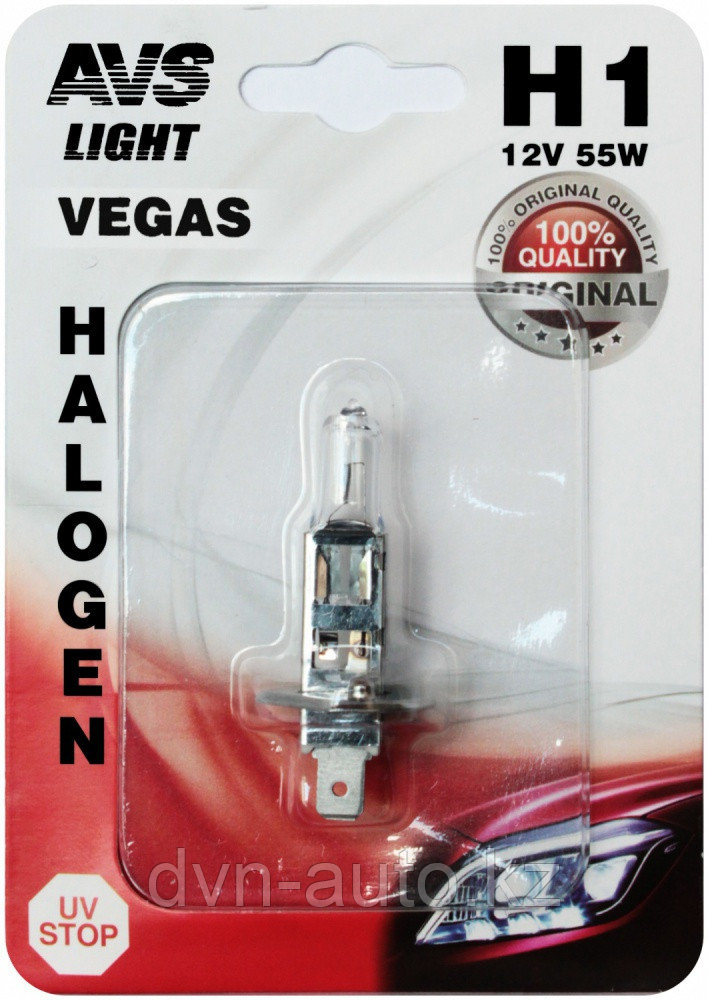 Лампа галогенная AVS Vegas в блистере H1.12V.55W (1 шт.) - фото 1 - id-p63180644