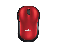 Logitech 910-002240 M185 мышь беспроводная Red