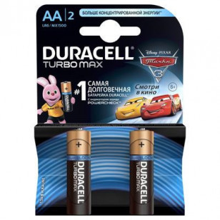 Батарейка DURACELL TurboMax AA 2шт 1.5V LR6 (пальчиковые)
