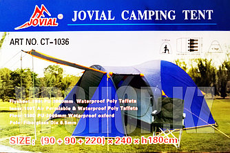 Четырехместная палатка для кемпинга и туризма Jovial CT-1036 Tuohai, доставка