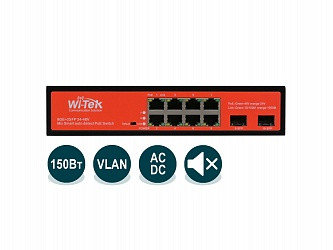Коммутатор PoE Wi-Tek WI-PS310GF, фото 1