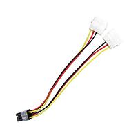 Cable Molex 4 pin (old power) x 2 шт. на 6 pin Video Card Power (0.15-0.20 м)