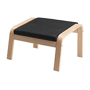 Подушка-сиденье ПОЭНГ на табурет для ног ИКЕА, IKEA 