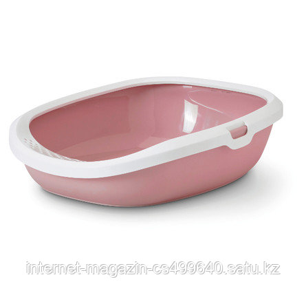 Лоток для кошек Savic Gizmo Large с бортиком (розовый)