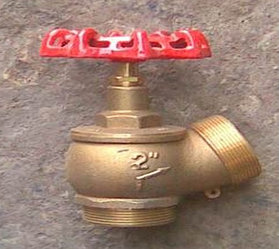 Клапан запорный угловой (пожарный) 1Б3р