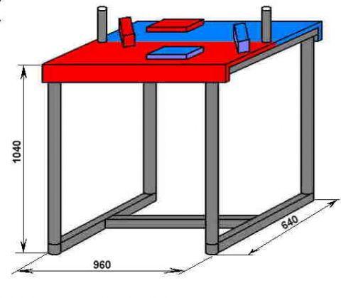 Стол для армрестлинга двухсторонний - фото 2 - id-p63233934