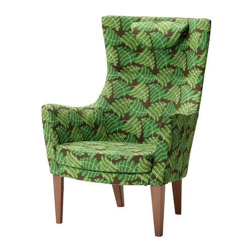 Кресло c высокой спинкой СТОКГОЛЬМ зеленый ИКЕА, IKEA  