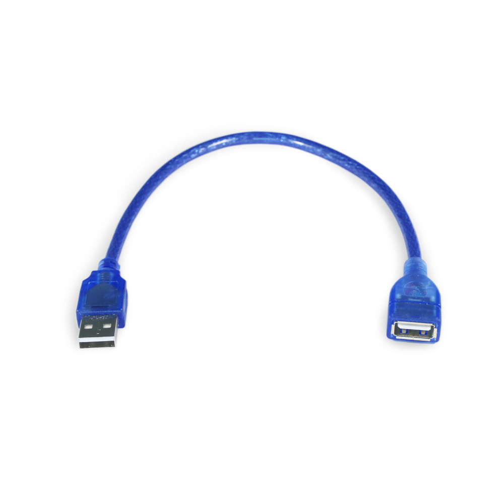 Переходник USB 2.0 (male) на USB 2.0 (female), с передачей данных, 30 см, фото 1