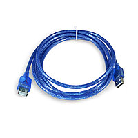 Переходник USB 2.0 (male) на USB 2.0 (female), с передачей данных, 100 см