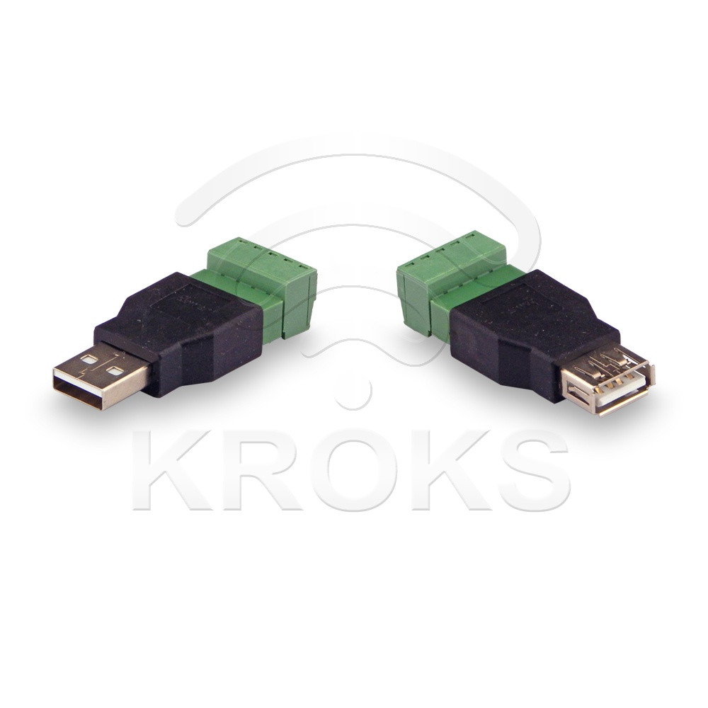 Комплект для передачи USB по витой паре USB(male)-USB(female) - фото 1 - id-p63241846