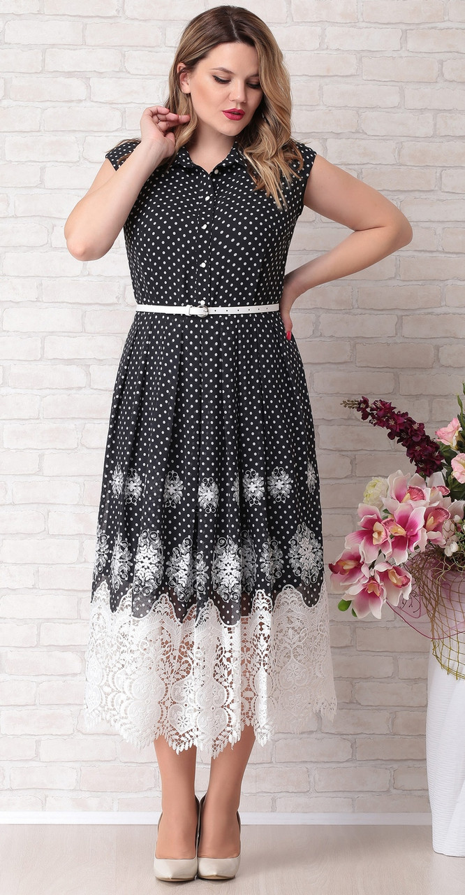 Платье Aira Style-680, горох, 52