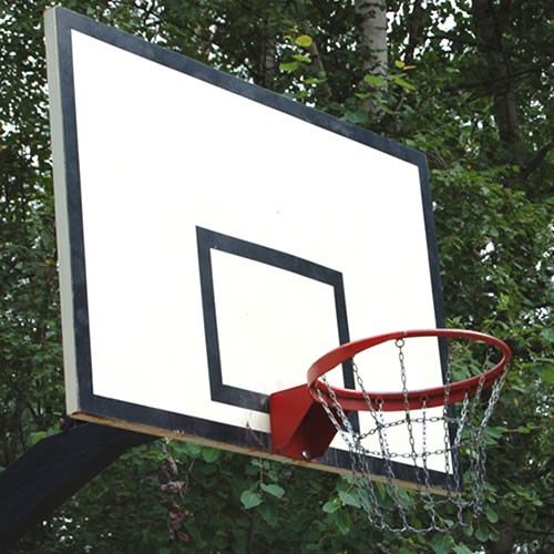 Щит баскетбольный антивандальный игровой из металлического листа 1800мм*1050мм - фото 2 - id-p47100316