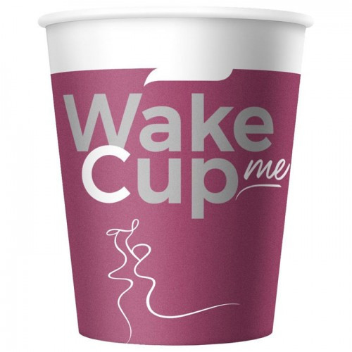 Стакан бумажный Wake Cup Me для гор. напитков, 250мл