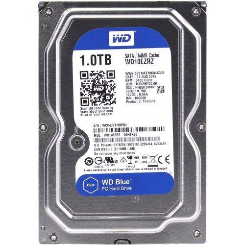 Жесткий диск HDD 1000 Gb Western Digital (WD10EZRZ), 3.5", 64Mb, SATA III