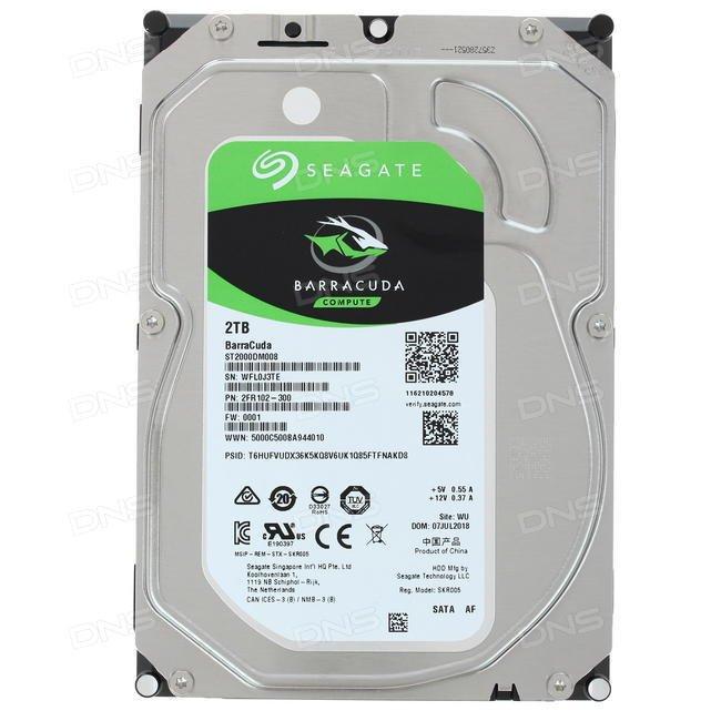 Жесткий диск HDD 2Tb Seagate Barracuda SATA6 (ST2000DM005) (3,5")