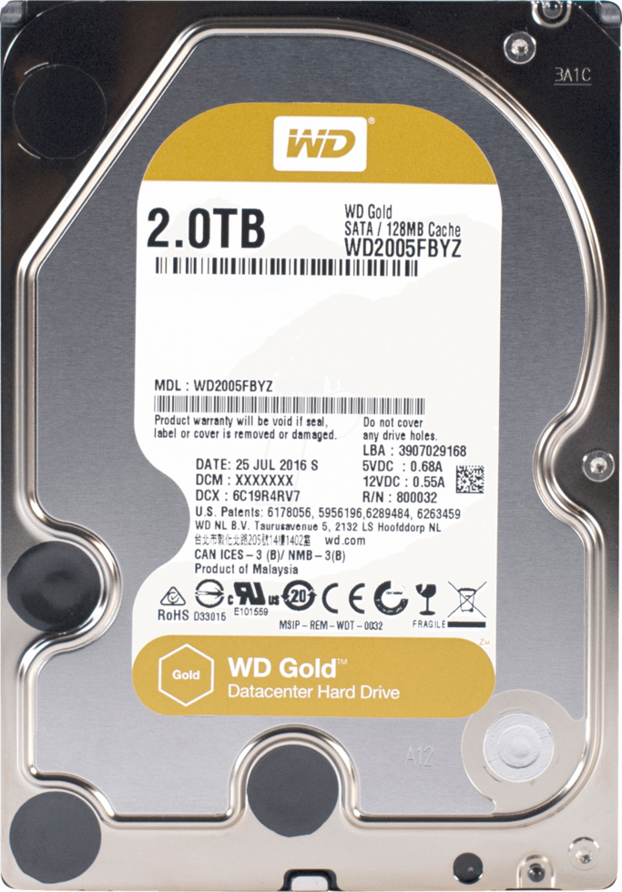 Жесткий диск Western Digital Gold 2 Тб SATA III (WD2005FBYZ) (3,5") - фото 1 - id-p63297398