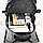 Городской рюкзак антивор с кодовым замком, AUX и USB выход, со светоотражающей полоской серая 6701#, фото 4